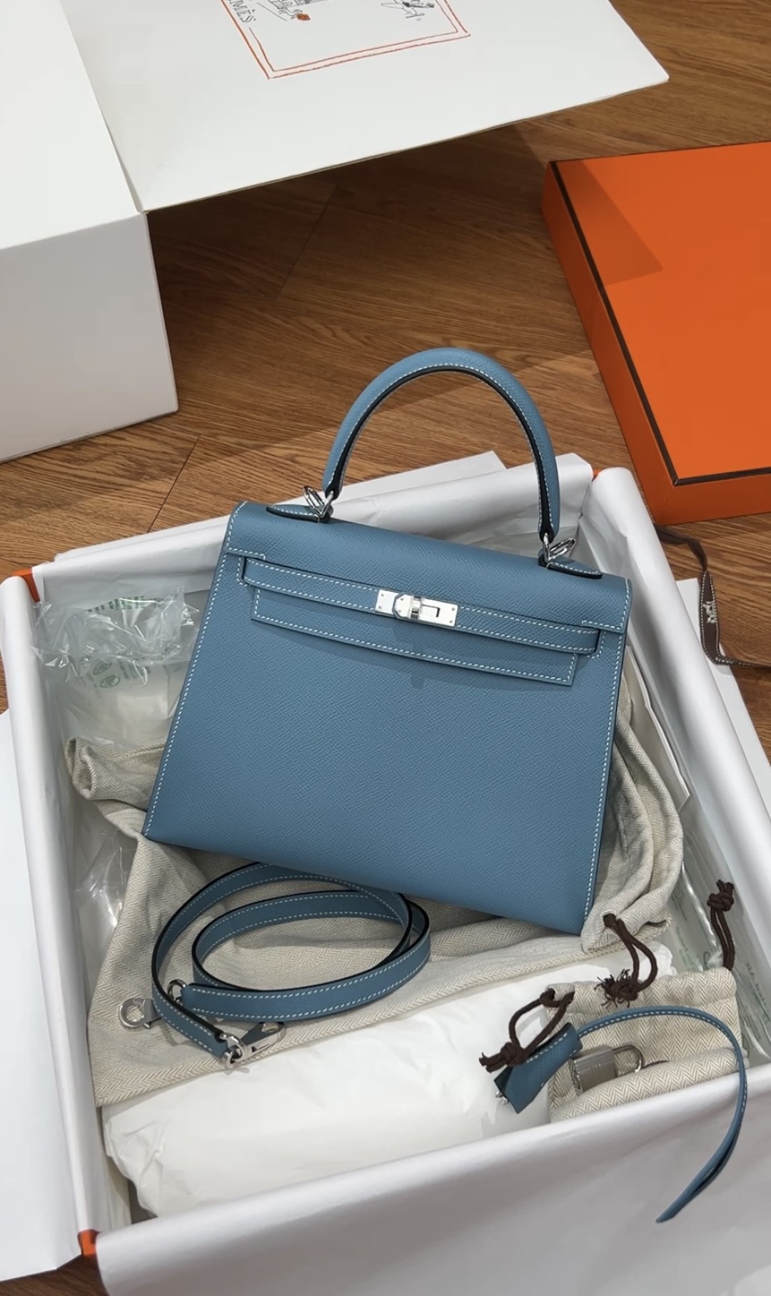 Shebag Hermes full handmade Kelly 25 in epsom blue bag review (2025 Apr updated)-Best Quality Fake designer Bag Review, Replica designer bag ru