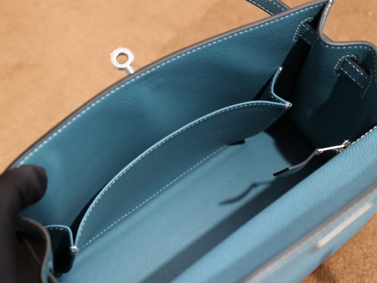 Shebag Hermes full handmade Kelly 25 in epsom blue bag review (2025 Apr updated)-Best Quality Fake designer Bag Review, Replica designer bag ru