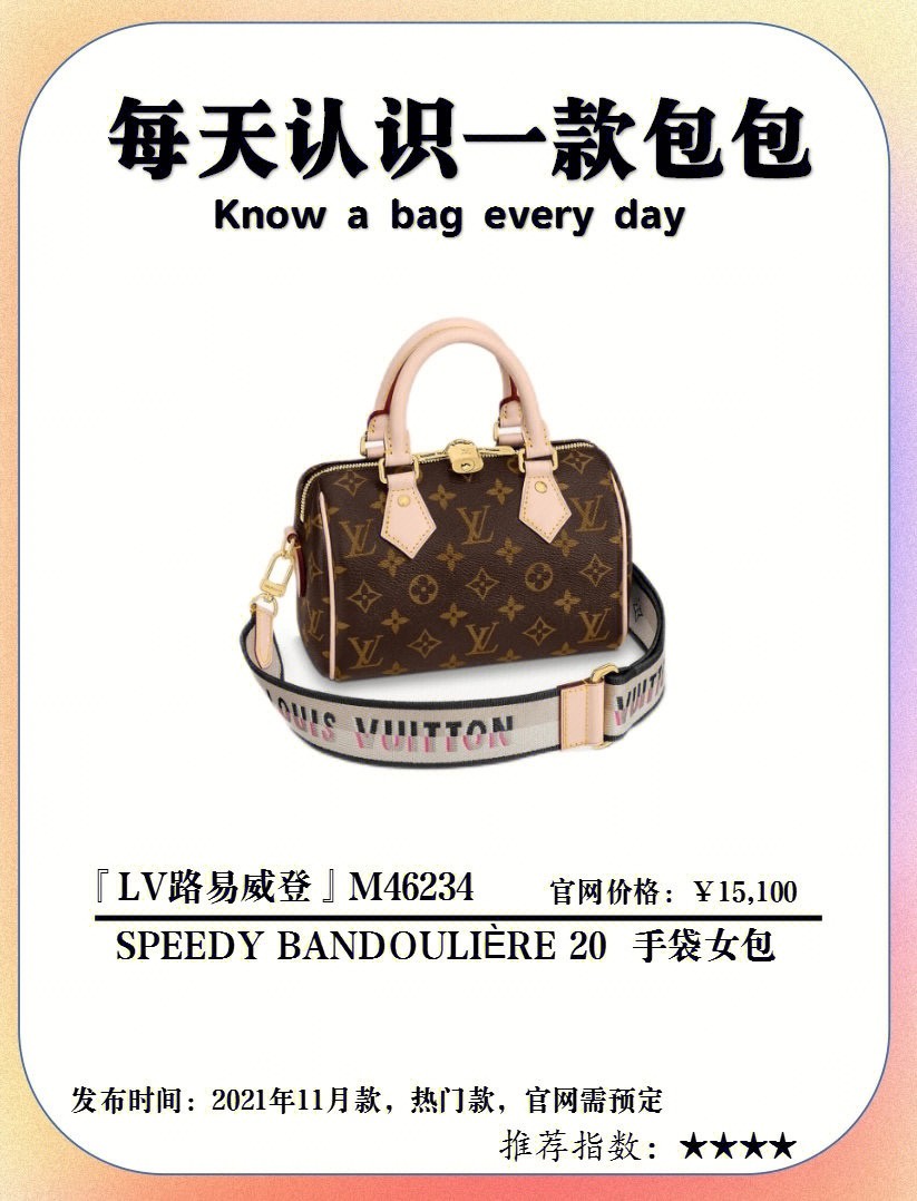Shebag super replica Louis Vuitton M46234 SPEEDY BANDOULIÈRE 20-Best Quality Fake designer Bag Review, Replica designer bag ru