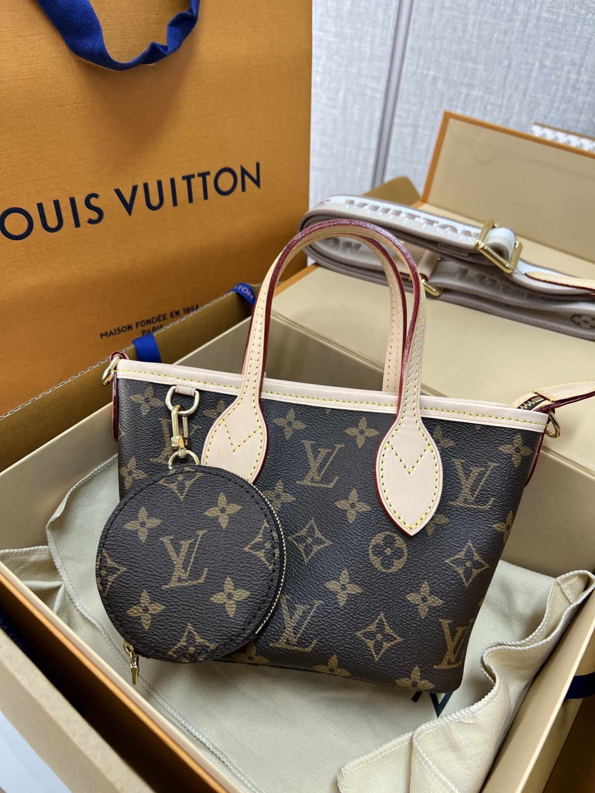Shebag Super replica Louis Vuitton M46705 NEVERFULL BB bag review(2025 May updated)-Best Quality Fake designer Bag Review, Replica designer bag ru