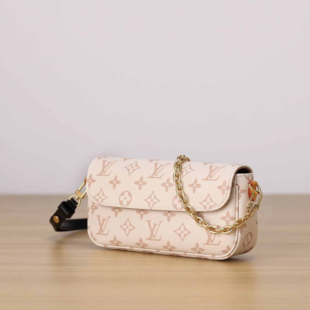 Shebag Super replica Louis Vuitton M83091 Ivy White Monogram bag(2025 July updated)-Best Quality Fake designer Bag Review, Replica designer bag ru