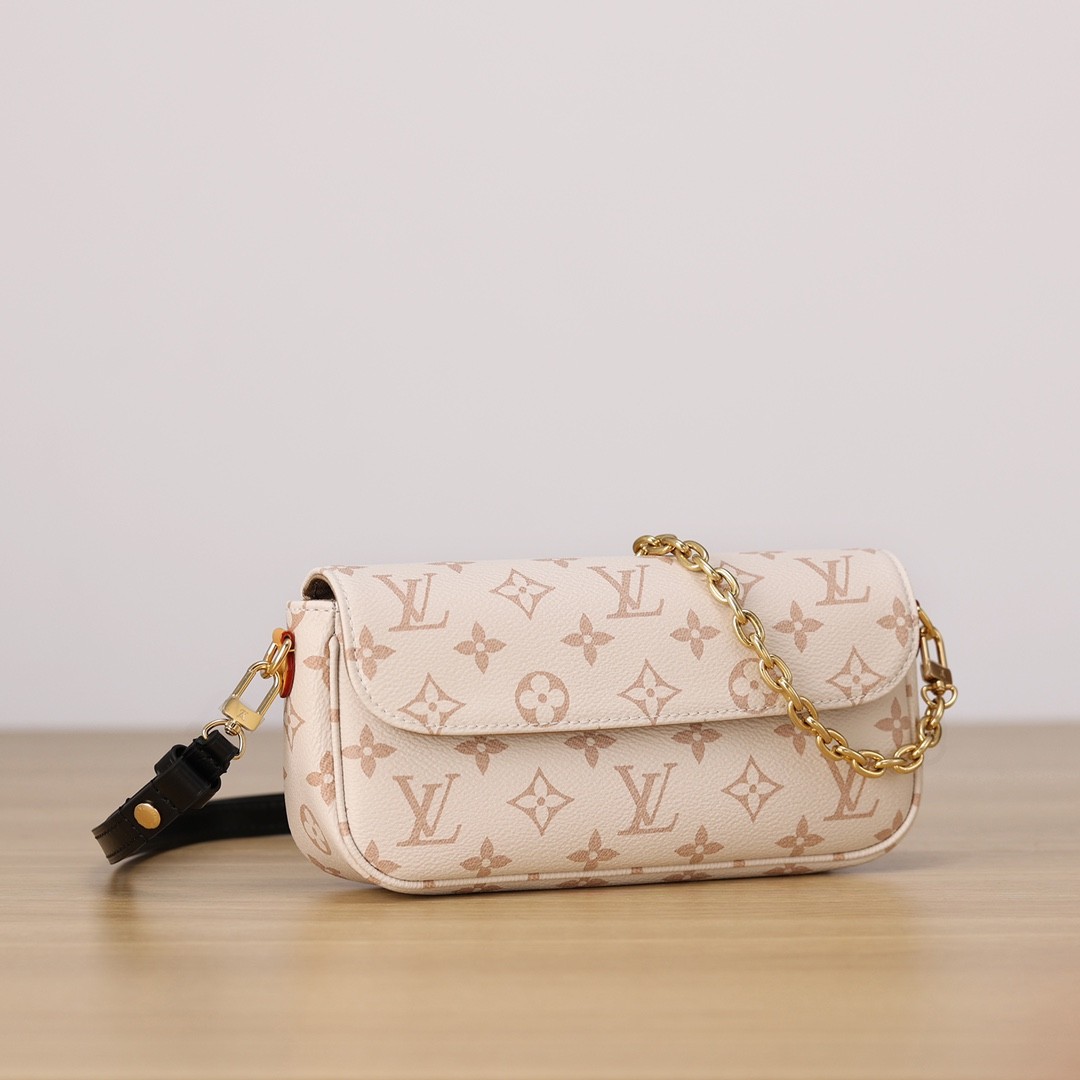 Shebag Super replica Louis Vuitton M83091 Ivy White Monogram bag(2025 July updated)-Best Quality Fake designer Bag Review, Replica designer bag ru
