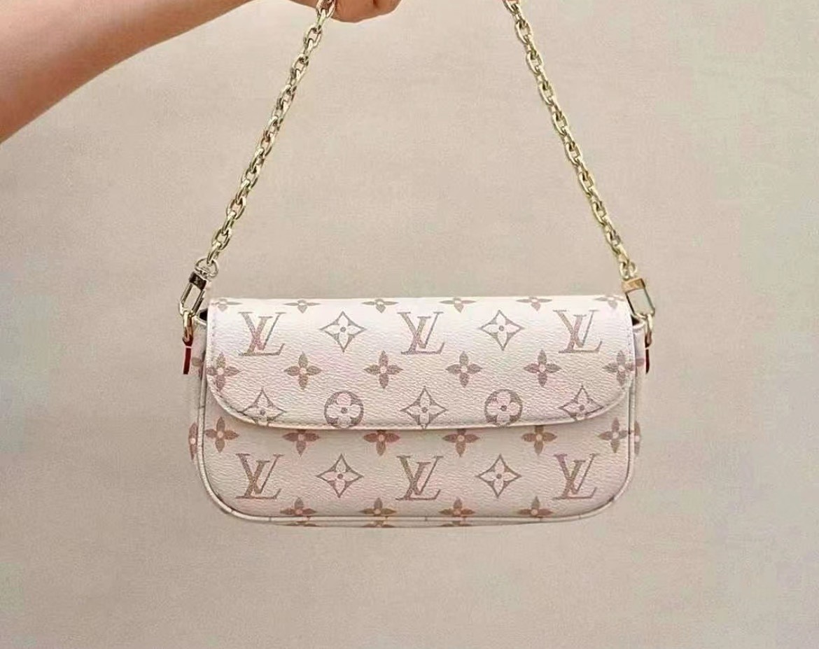 Shebag Super replica Louis Vuitton M83091 Ivy White Monogram bag(2025 July updated)-Best Quality Fake designer Bag Review, Replica designer bag ru