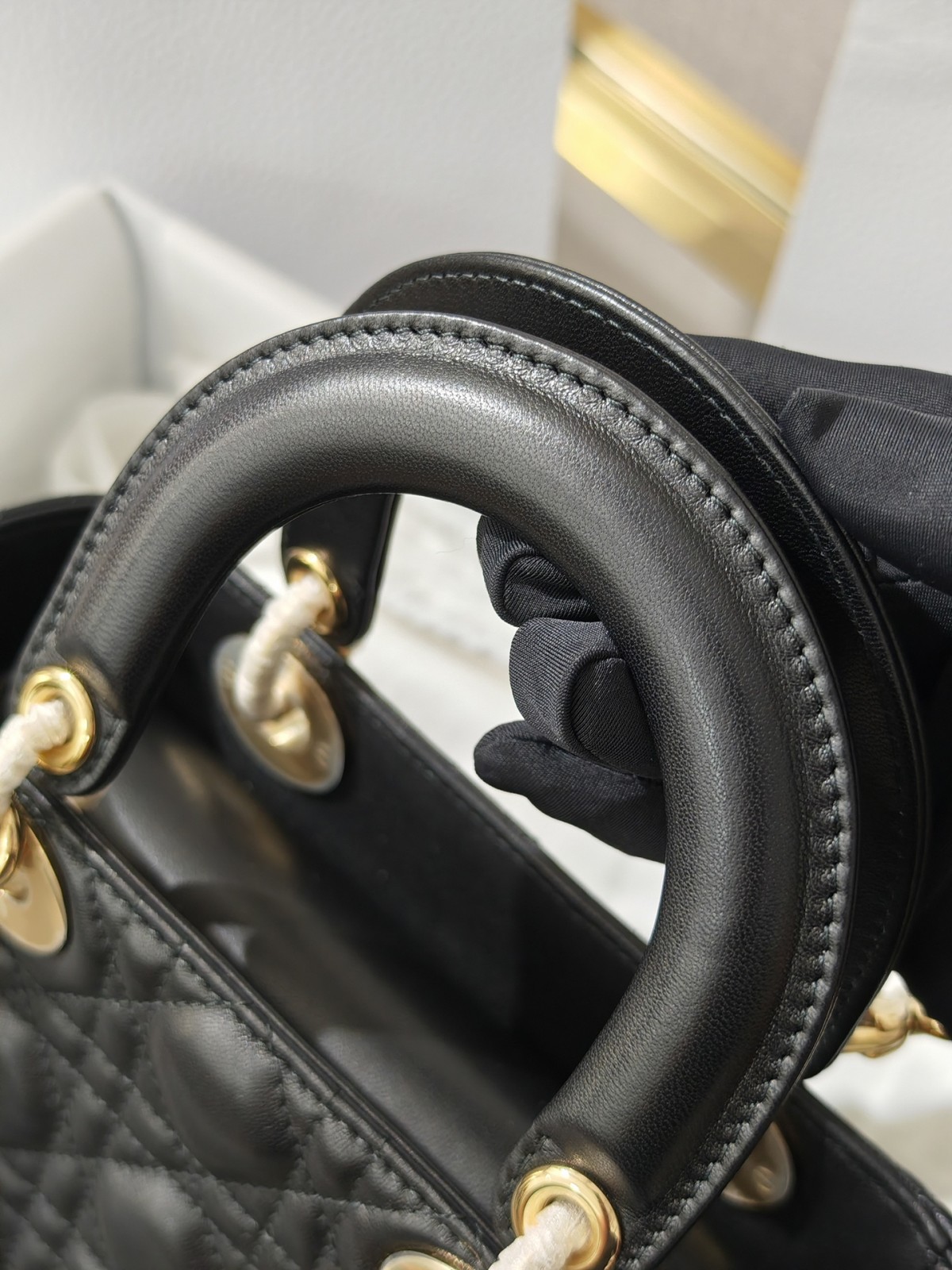 Shebag Super replica Lady Dior Small size in black bag review (2025 July Updated)-Best Quality Fake designer Bag Review, Replica designer bag ru