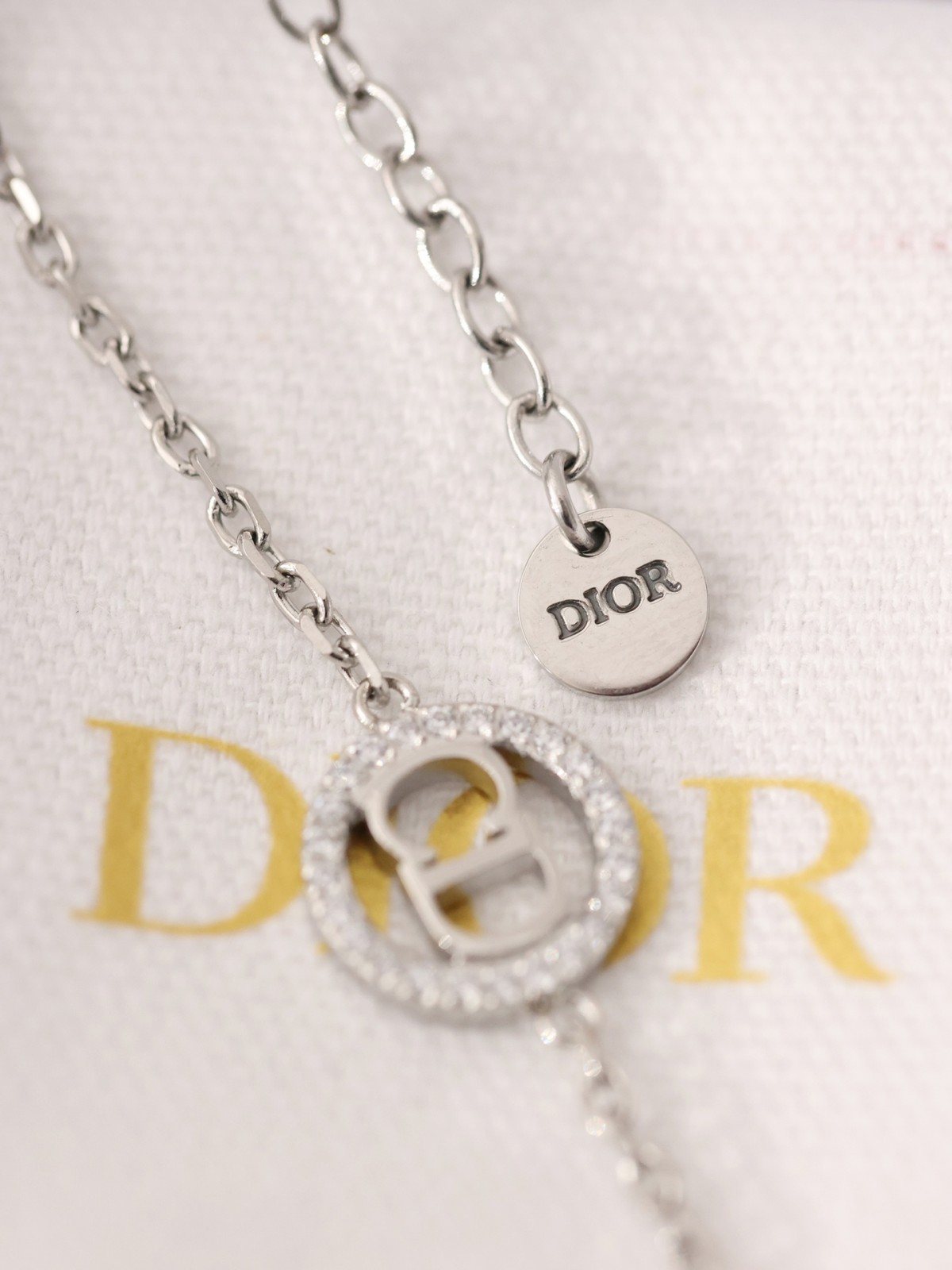 Shebag Super replica Dior necklace in silver(August 2025 updated)-Best Quality Fake designer Bag Review, Replica designer bag ru
