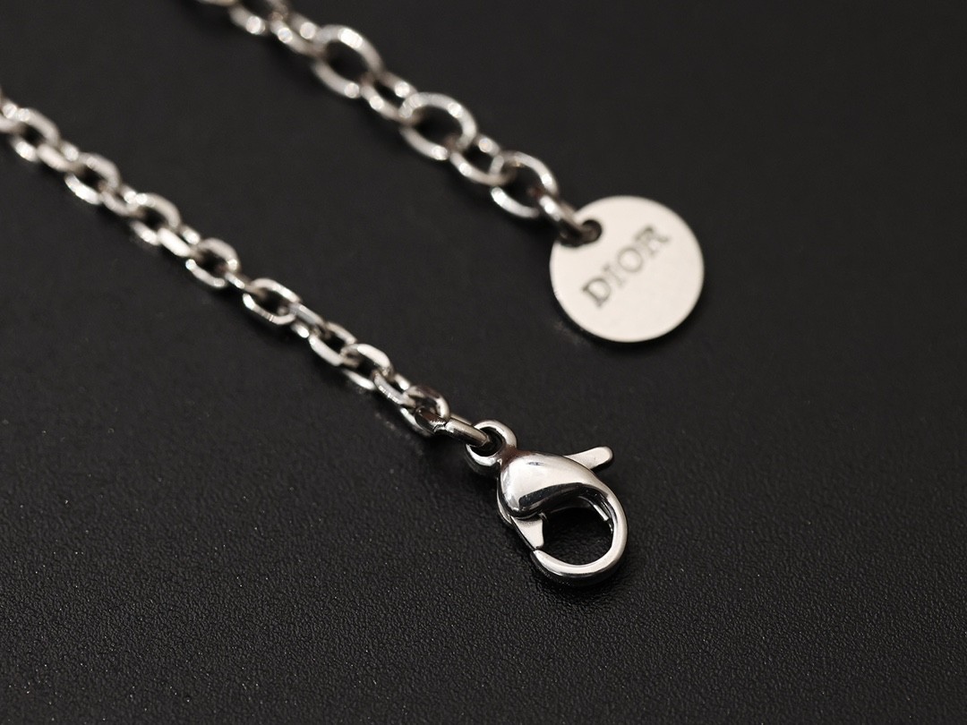 Shebag Super replica Dior necklace in silver(August 2025 updated)-Best Quality Fake designer Bag Review, Replica designer bag ru