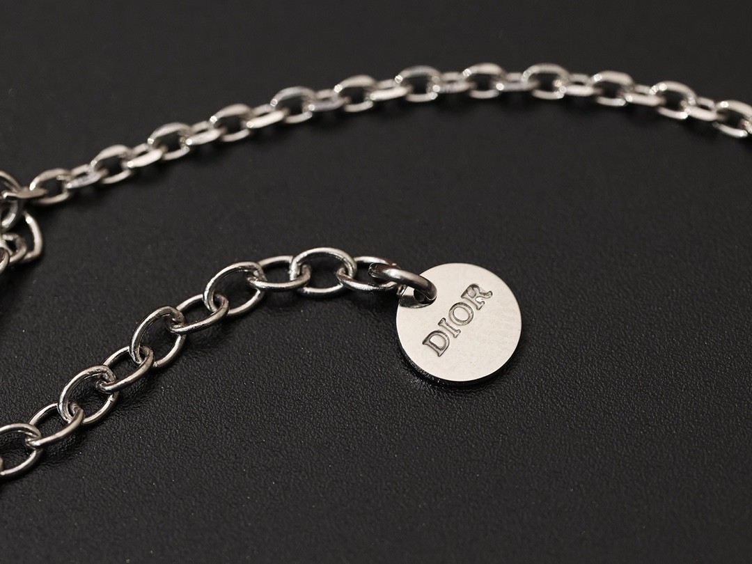 Shebag Super replica Dior necklace in silver(August 2025 updated)-Best Quality Fake designer Bag Review, Replica designer bag ru