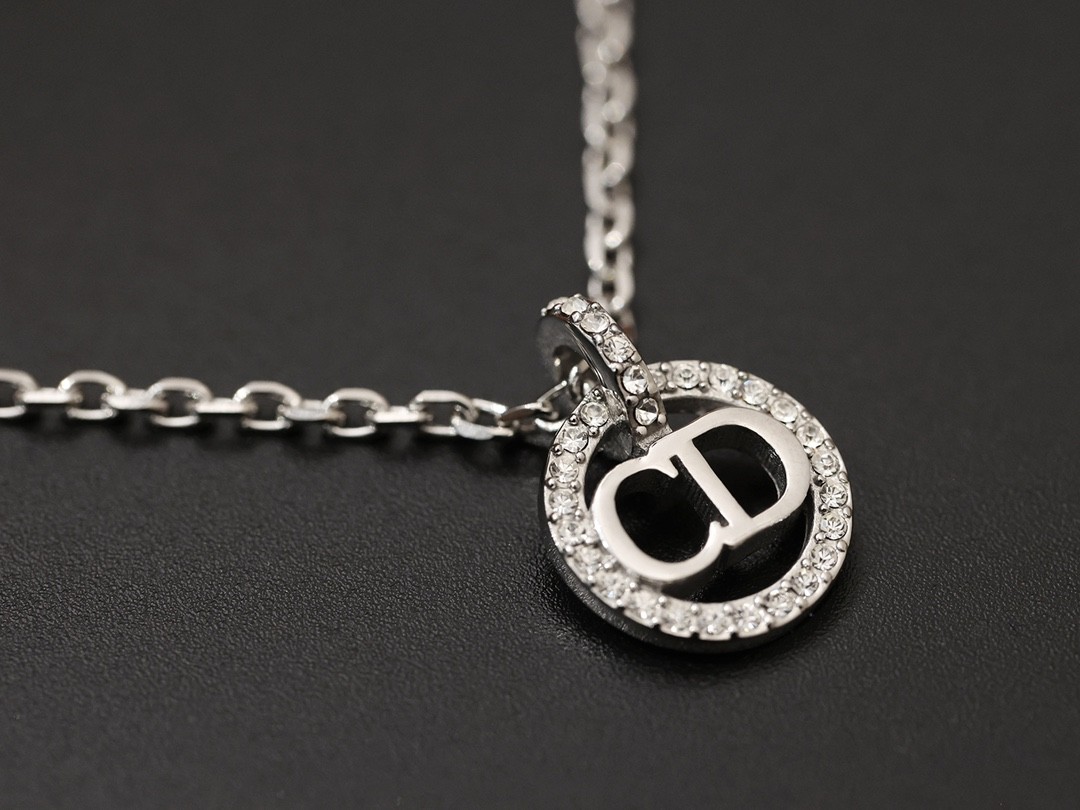 Shebag Super replica Dior necklace in silver(August 2025 updated)-Best Quality Fake designer Bag Review, Replica designer bag ru