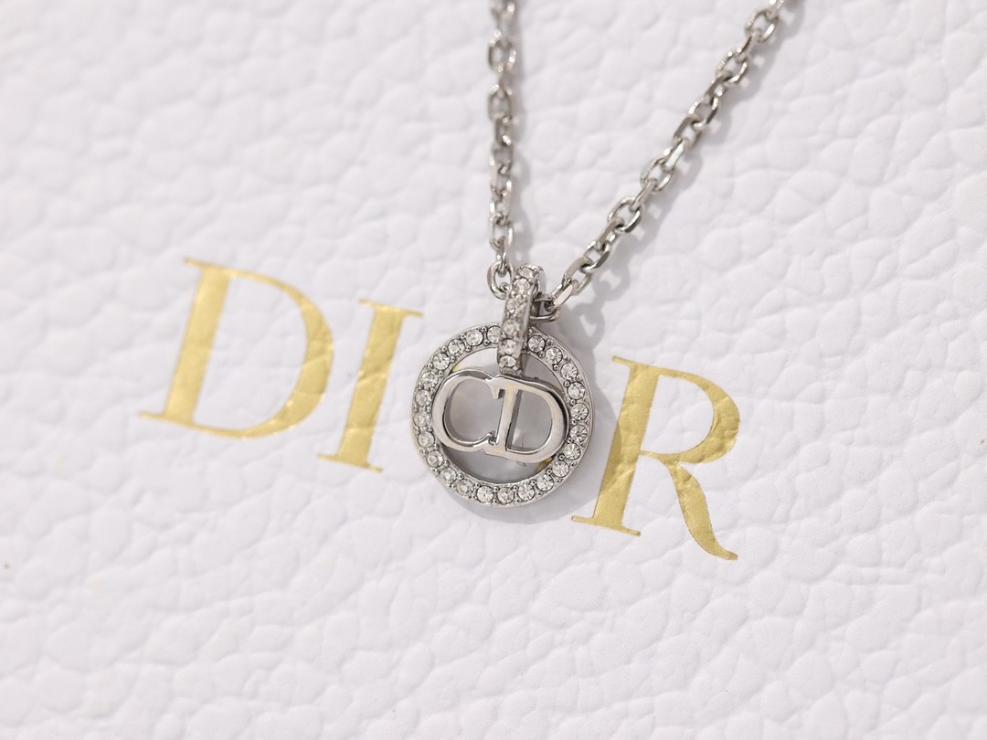 Shebag Super replica Dior necklace in silver(August 2025 updated)-Best Quality Fake designer Bag Review, Replica designer bag ru