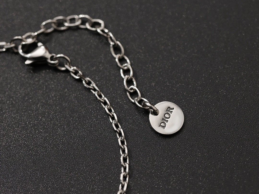 Shebag Super replica Dior necklace in silver(August 2025 updated)-Best Quality Fake designer Bag Review, Replica designer bag ru