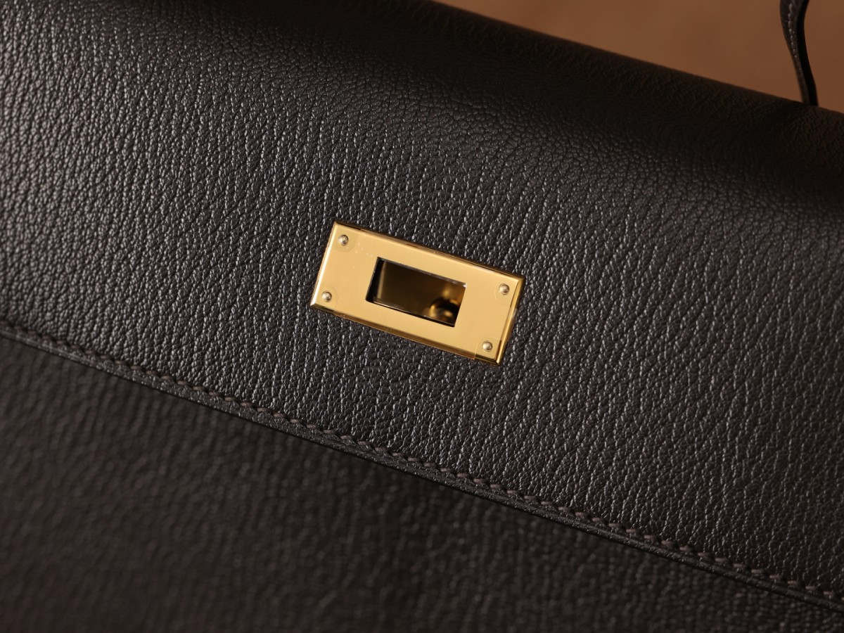 Shebag super replica Hermes Goat leather Kelly 28 bag black gold reivew(August 2025 updated)-Best Quality Fake designer Bag Review, Replica designer bag ru
