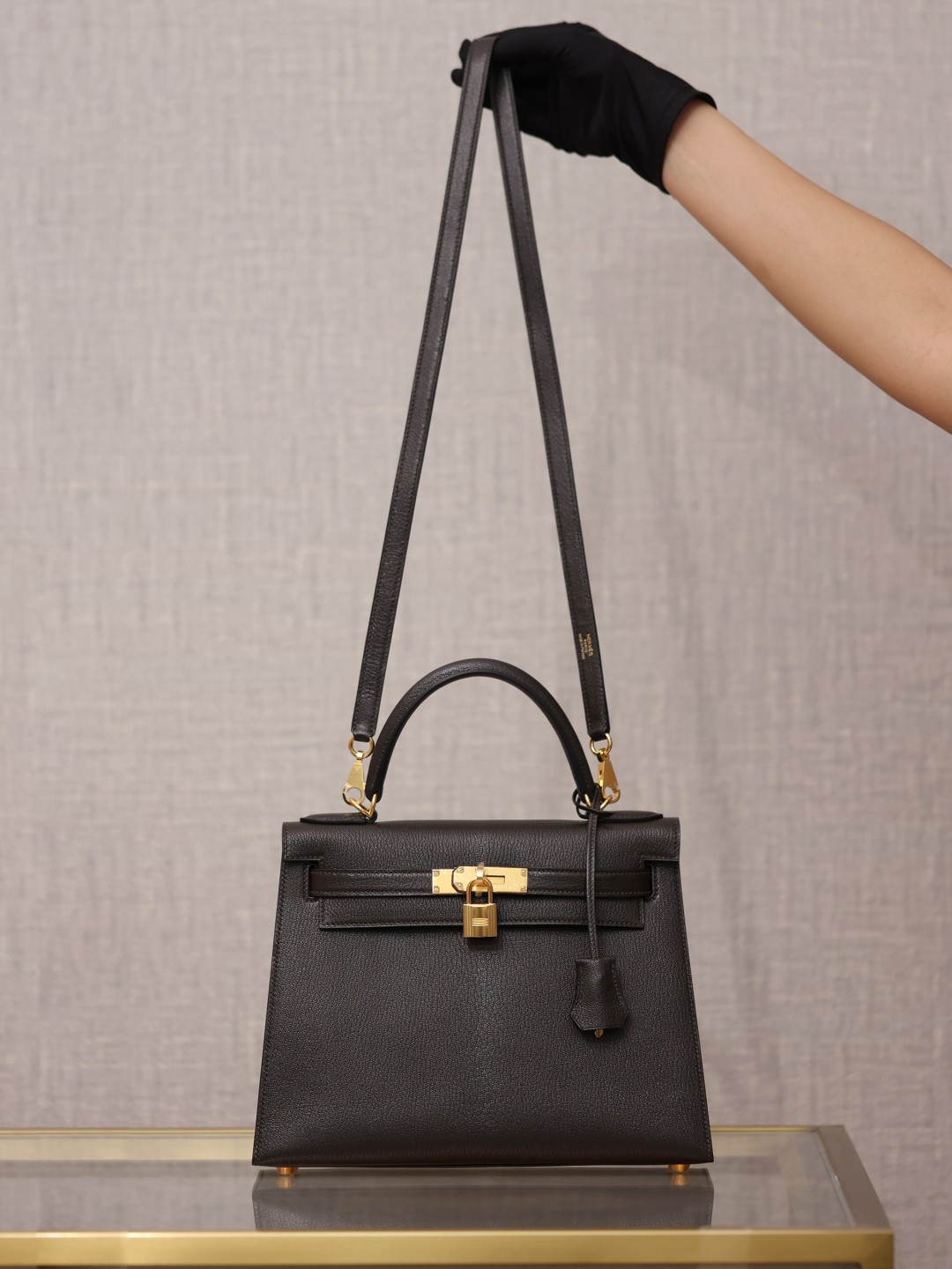 Shebag super replica Hermes Goat leather Kelly 28 bag black gold reivew(August 2025 updated)-Best Quality Fake designer Bag Review, Replica designer bag ru