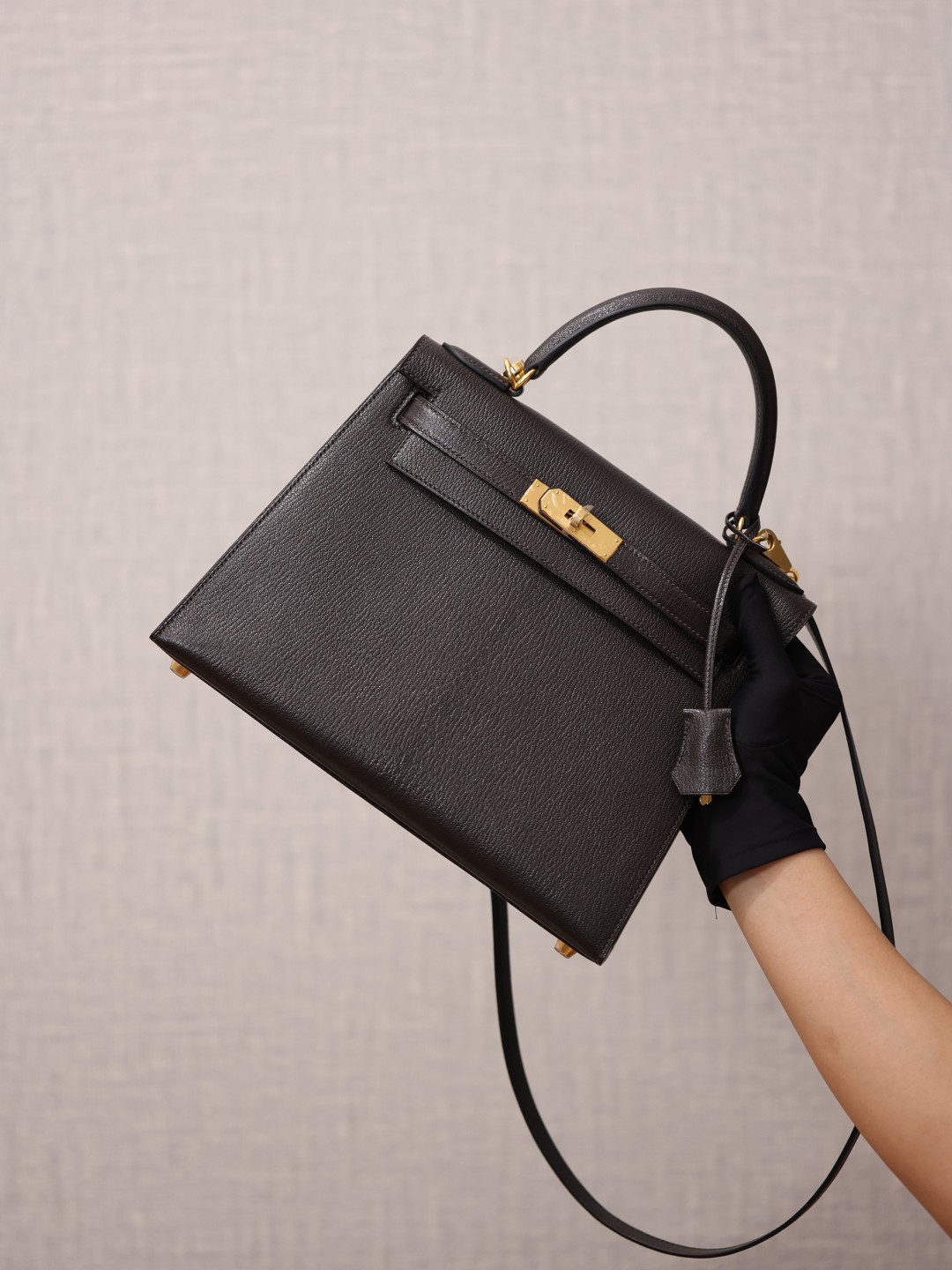 Shebag super replica Hermes Goat leather Kelly 28 bag black gold reivew(August 2025 updated)-Best Quality Fake designer Bag Review, Replica designer bag ru