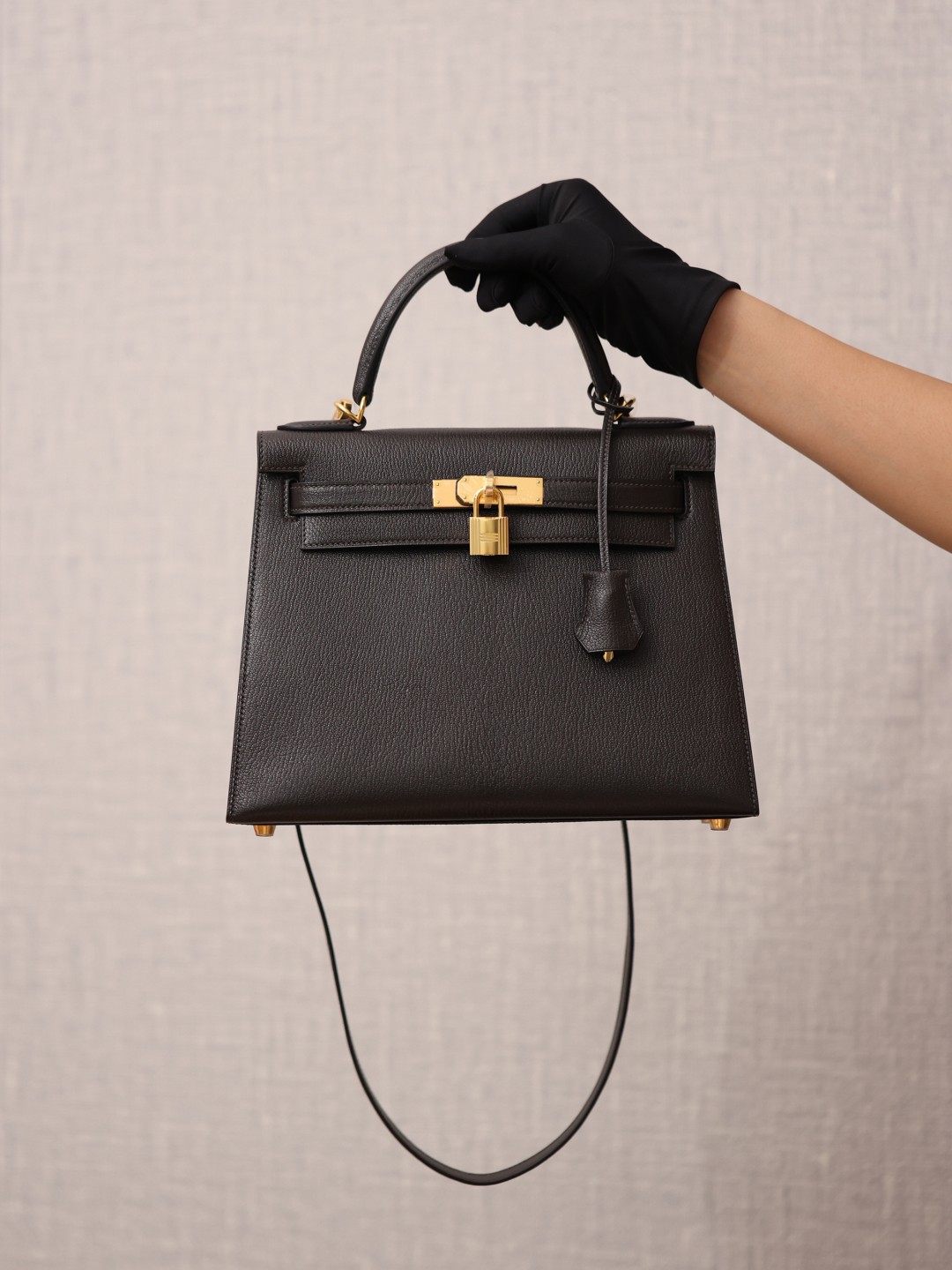 Shebag super replica Hermes Goat leather Kelly 28 bag black gold reivew(August 2025 updated)-Best Quality Fake designer Bag Review, Replica designer bag ru