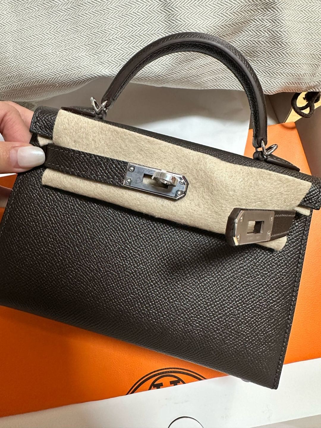 Shebag shipping photos: handmade Hermes mini Kelly 2 bag(Ausust 2025 updated)-Best Quality Fake designer Bag Review, Replica designer bag ru