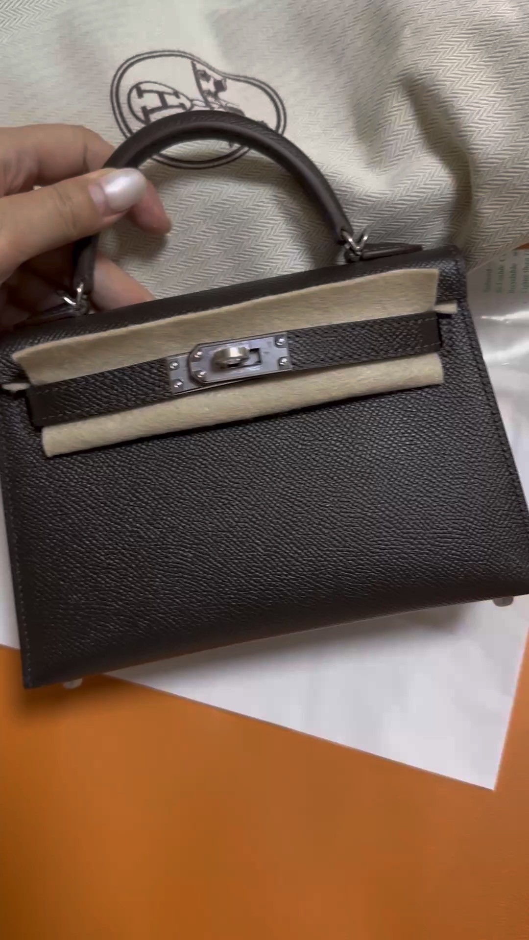 Shebag shipping photos: handmade Hermes mini Kelly 2 bag(Ausust 2025 updated)-Best Quality Fake designer Bag Review, Replica designer bag ru
