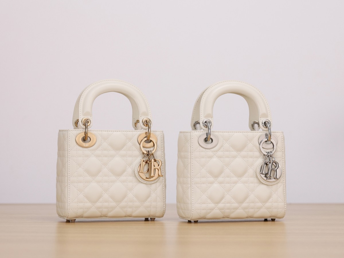 Shebag Super quality Lady Dior Snow White bag(Oct 2025 updated)-Best Quality Fake designer Bag Review, Replica designer bag ru