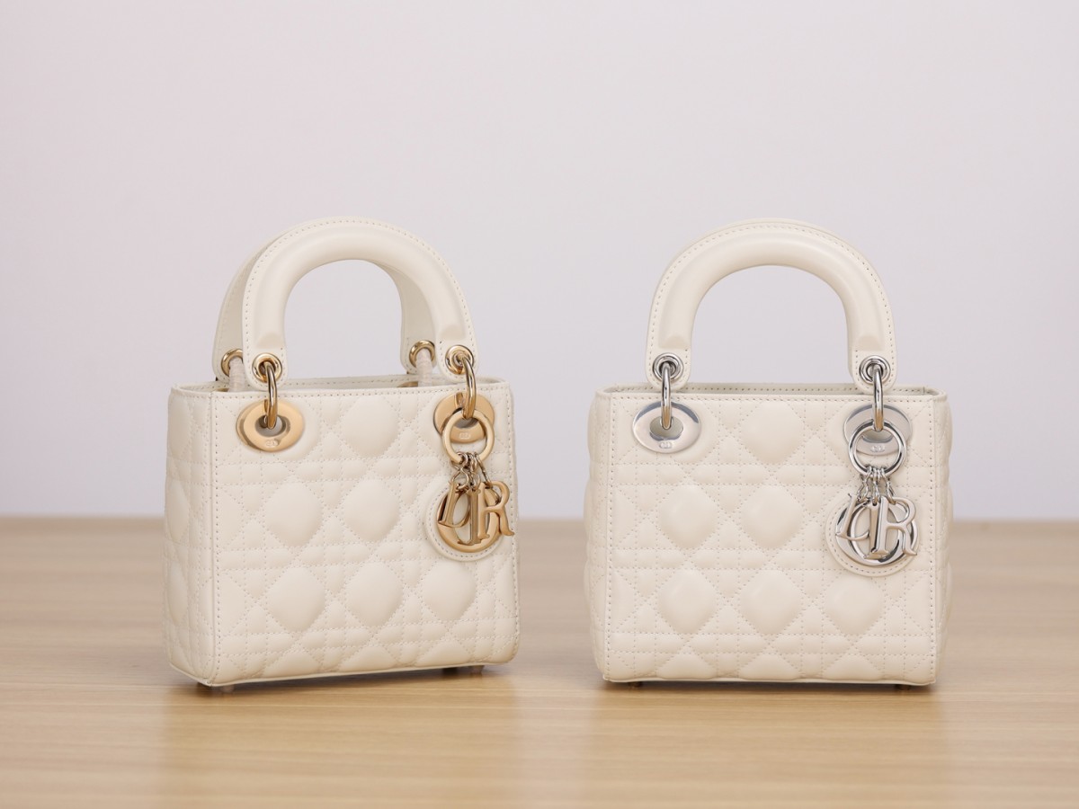 Shebag Super quality Lady Dior Snow White bag(Oct 2025 updated)-Best Quality Fake designer Bag Review, Replica designer bag ru