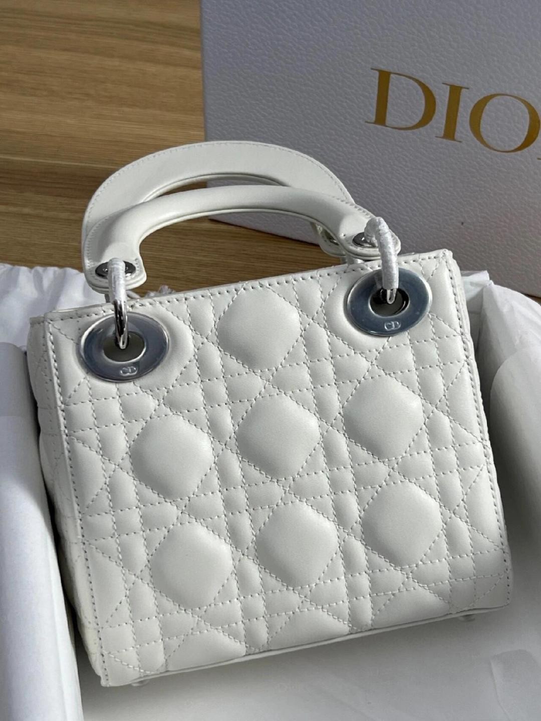 Shebag Super quality Lady Dior Snow White bag(Oct 2025 updated)-Best Quality Fake designer Bag Review, Replica designer bag ru